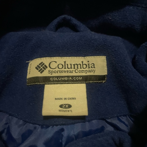 women’s columbia royal blue pea coat 2X - Picture 3 of 3